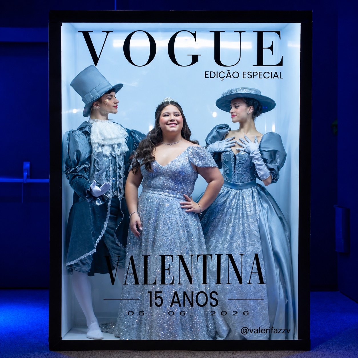 Cabine Capa de Revista Exclusiva em evento de 15 anos